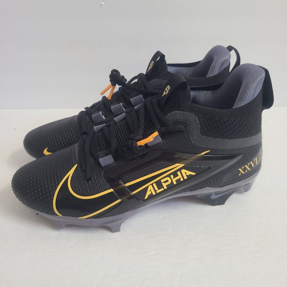 NEW Nike Alpha Menace Elite 4 Saquon Barkley Football Cleats HF4313-001 Size 8.5 - Picture 1 of 7